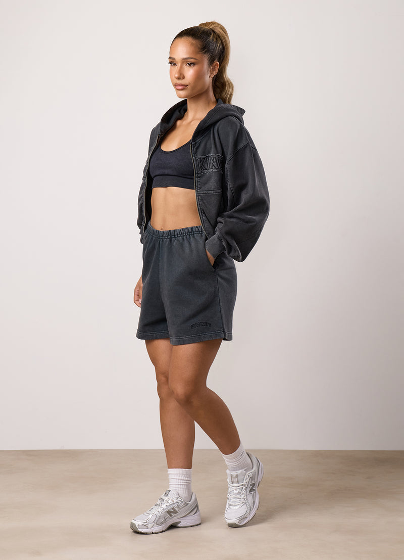Gym King Limitless Relaxed Fit Short - Washed Black