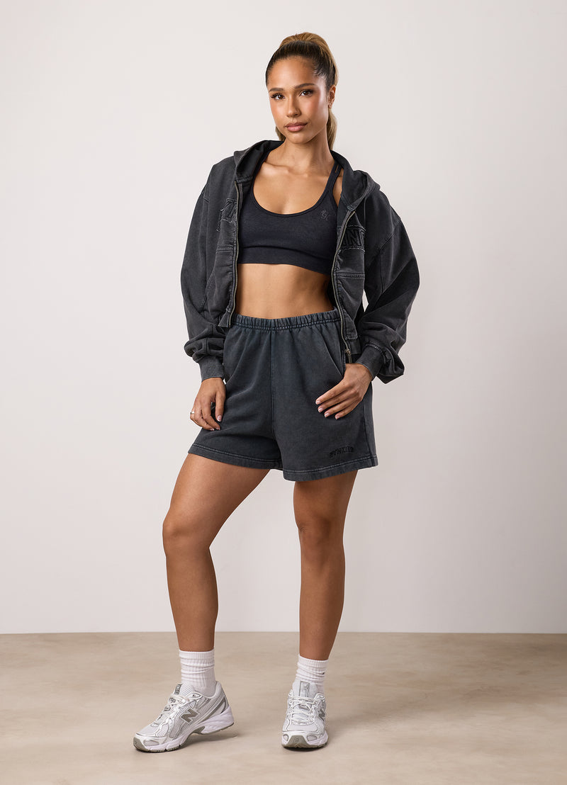 Gym King Limitless Relaxed Fit Short - Washed Black