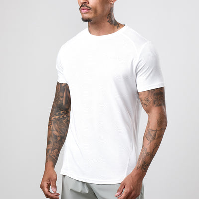 Gym King Limitless Swirl Tee - White
