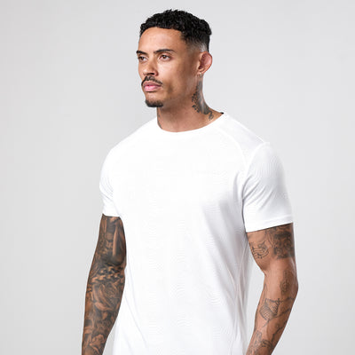 Gym King Limitless Swirl Tee - White