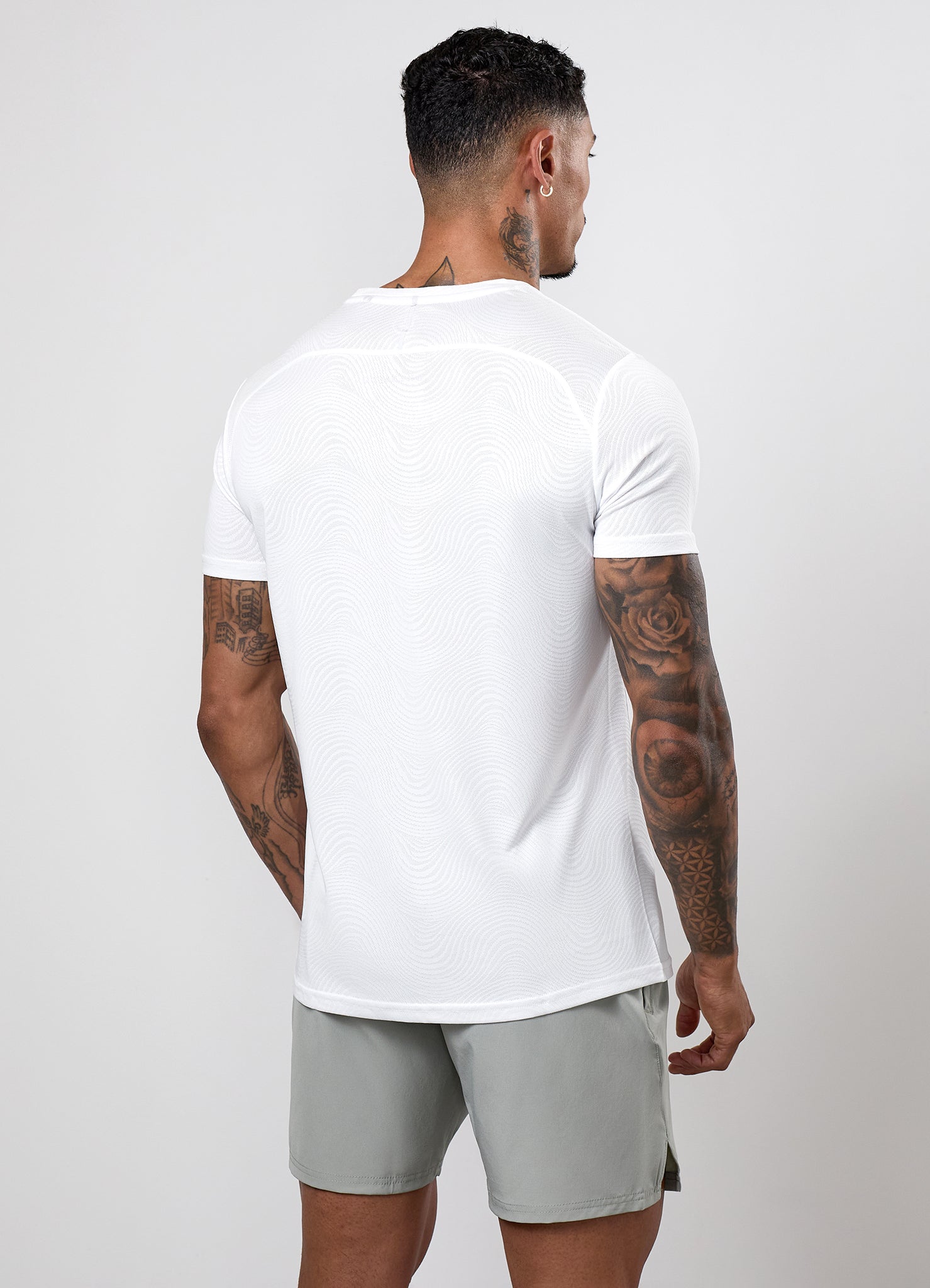 Gym King Limitless Swirl Tee - White