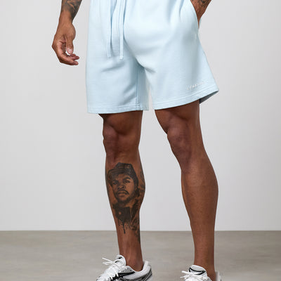 Gym King Limitless Washed Short - Polar Blue