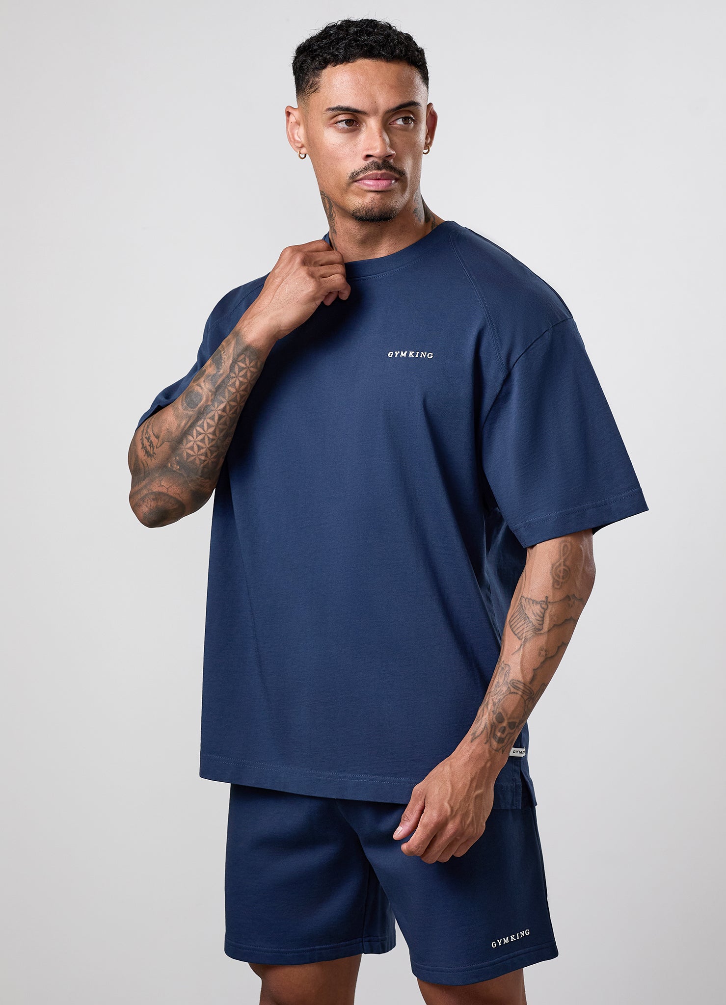 Gym King Limitless Washed Tee - Rich Blue