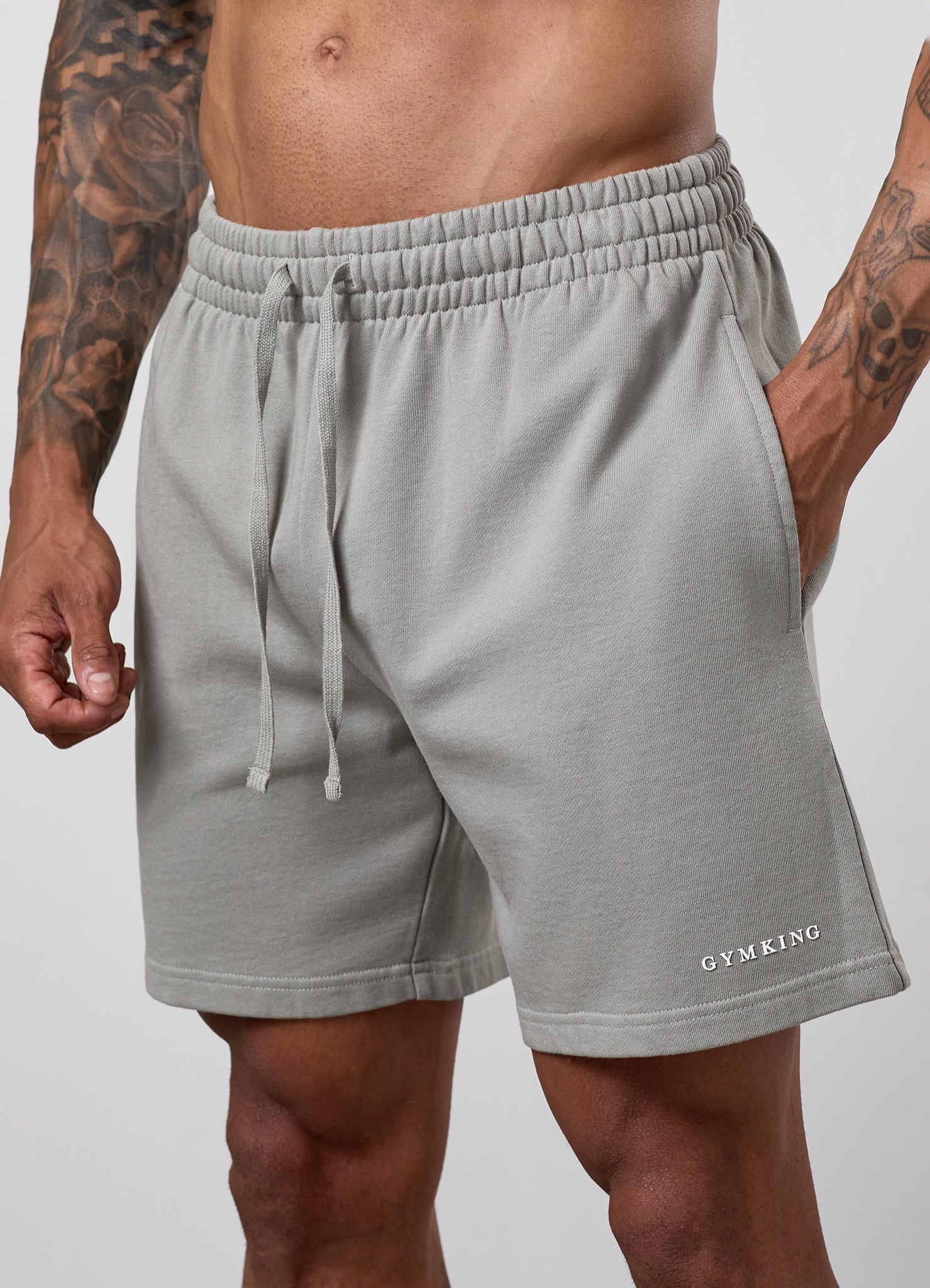 Gym King Limitless Washed Short - Soft Sage