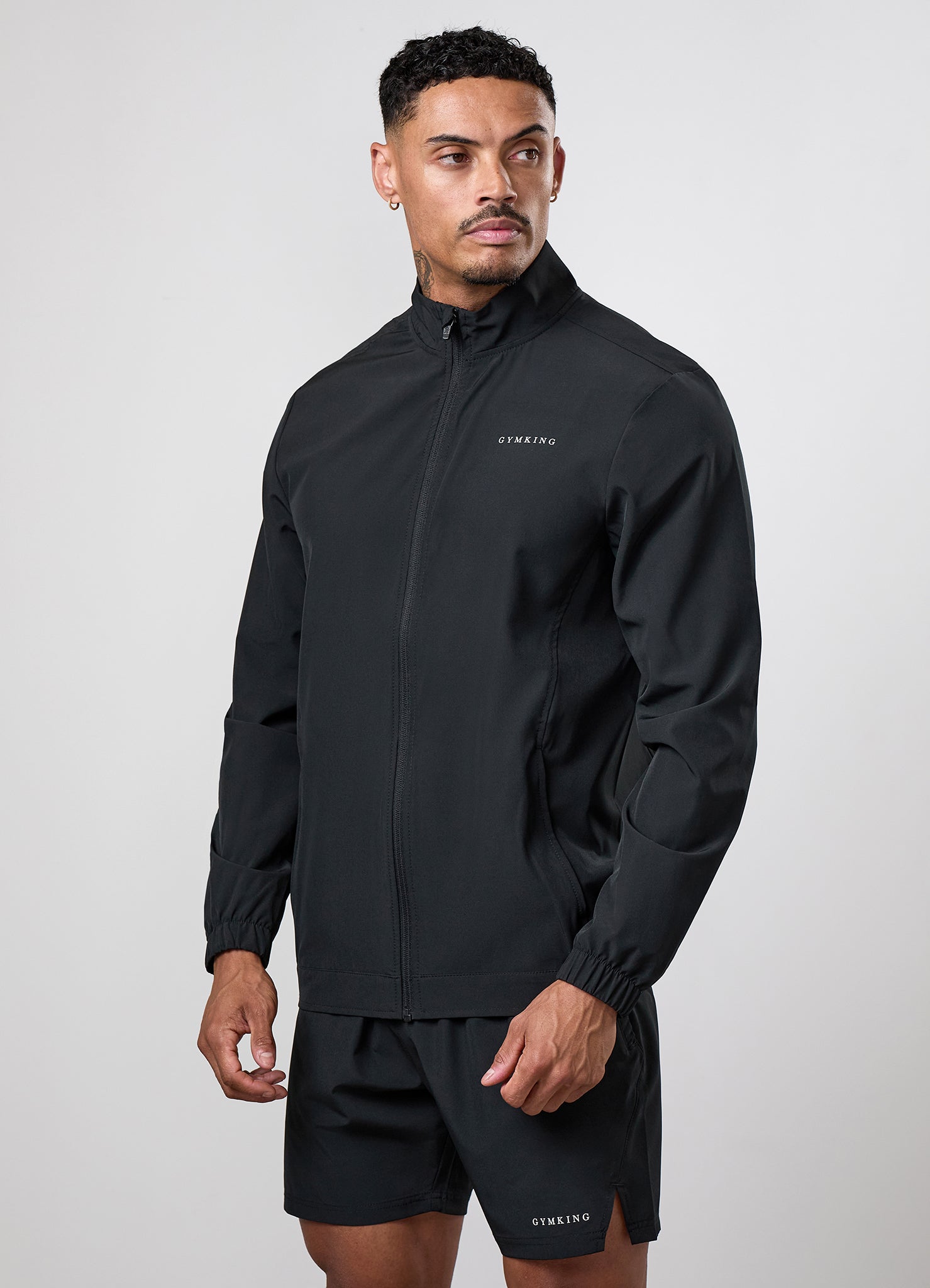 Gym King Limitless Woven Jacket - Black