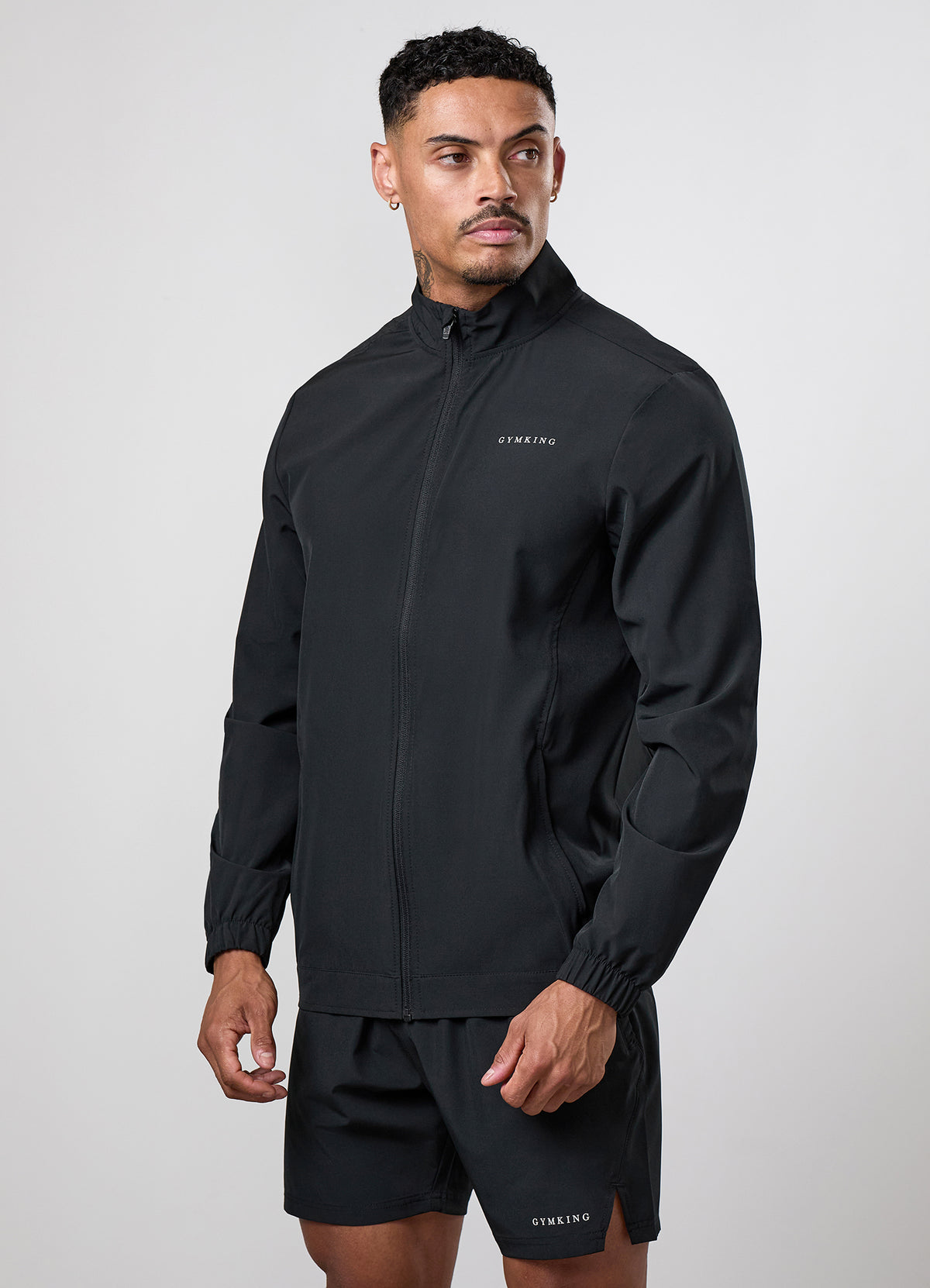 Gym King Limitless geweven jas - Zwart