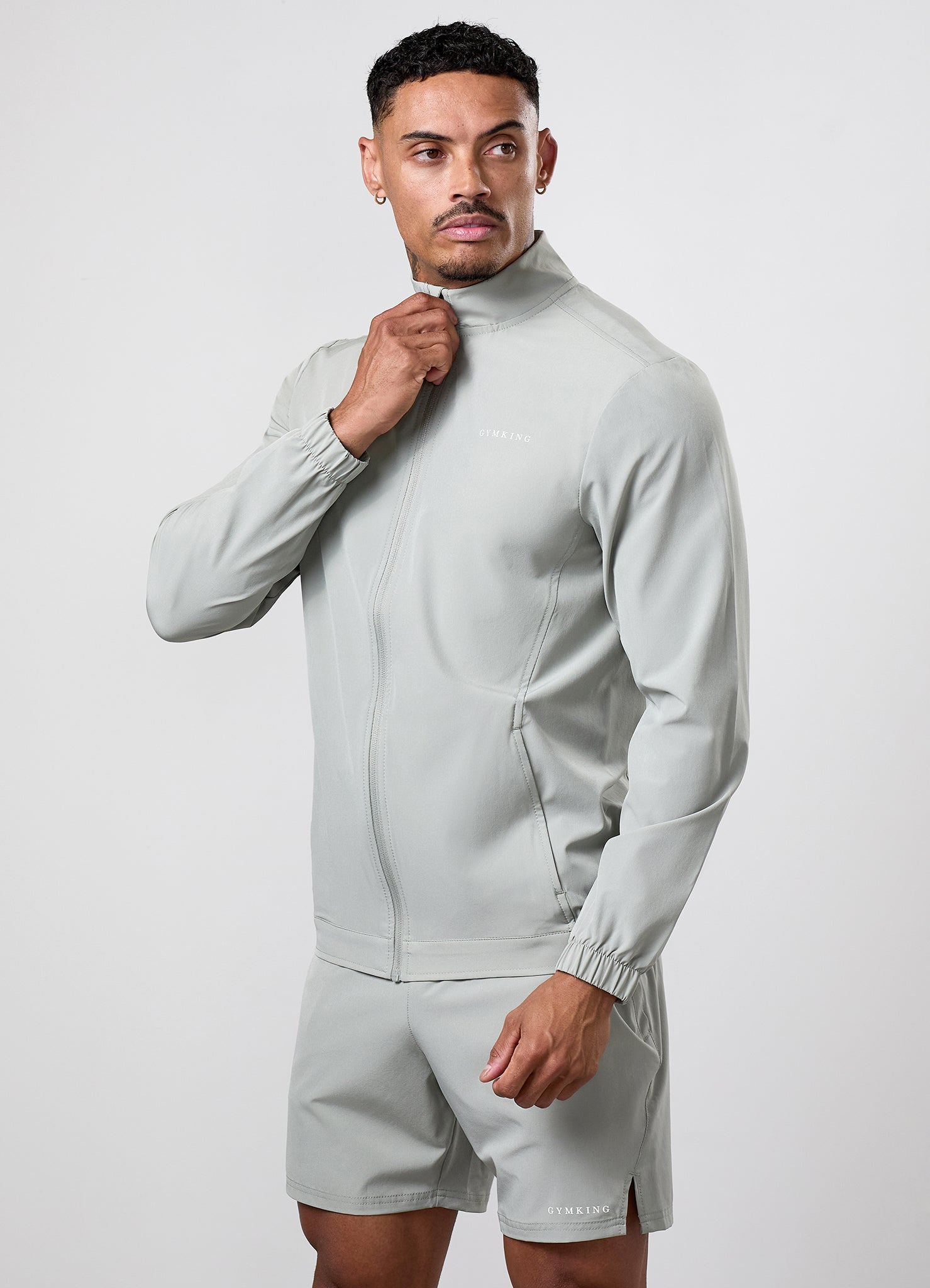 Gym King Limitless Woven Jacket - Soft Sage