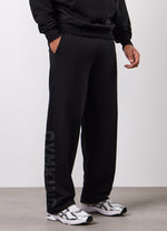Gym King Arch Loopback Wide Leg Jogger - Black/Black thumbnail