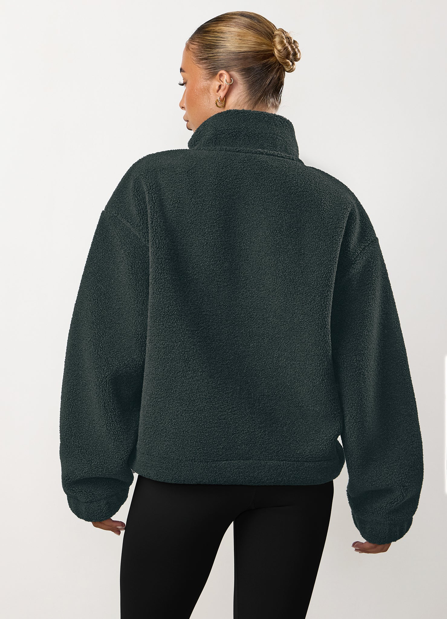 Gym King Linear Borg 1/4 Zip Fleece - Storm Blue