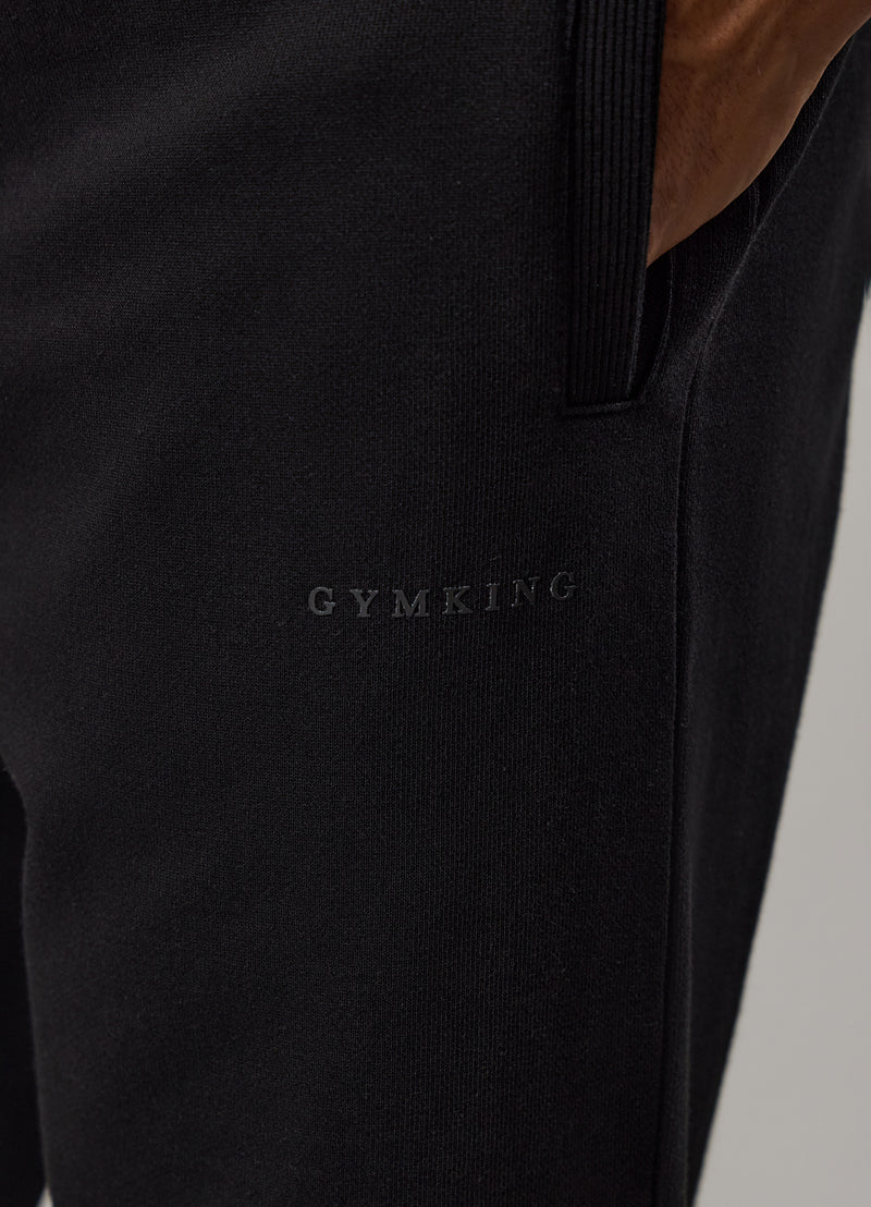 Gym King Linear Loopback Jogger - Black
