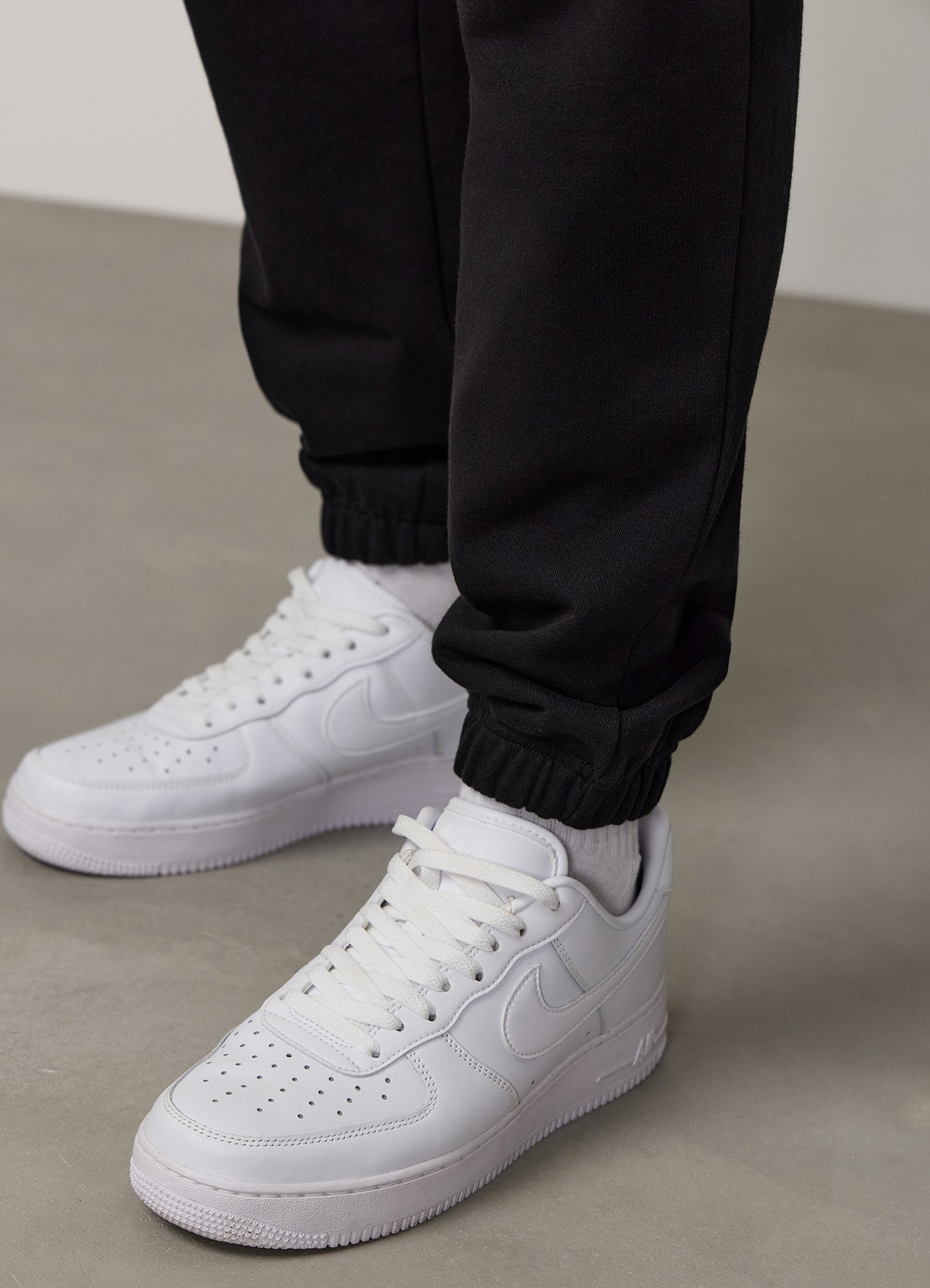 Gym King Linear Loopback Jogger - Black
