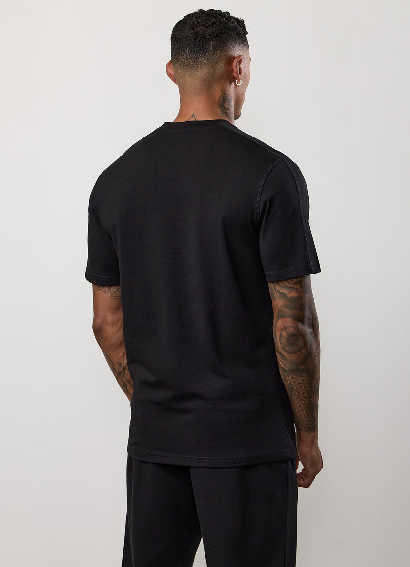 Gym King Linear Jersey Tee - Black