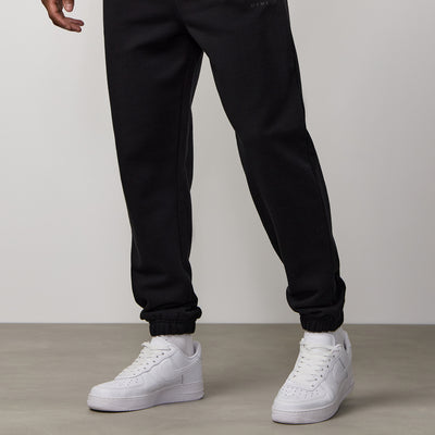 Gym King Linear Loopback Jogger - Black