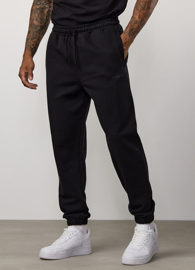 Gym King Linear Loopback Jogger - Black