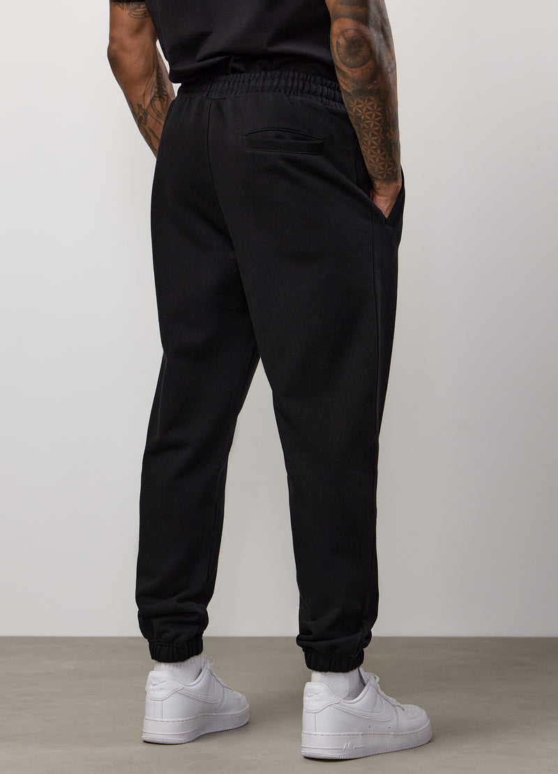 Gym King Linear Loopback Jogger - Black