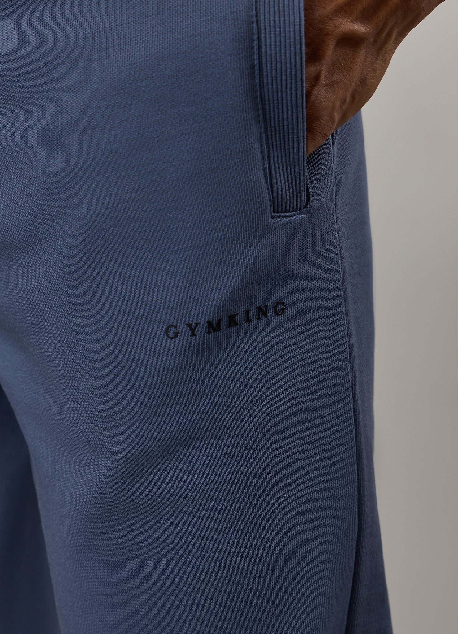 Gym King Linear Loopback Jogger - Deep Sea Blue