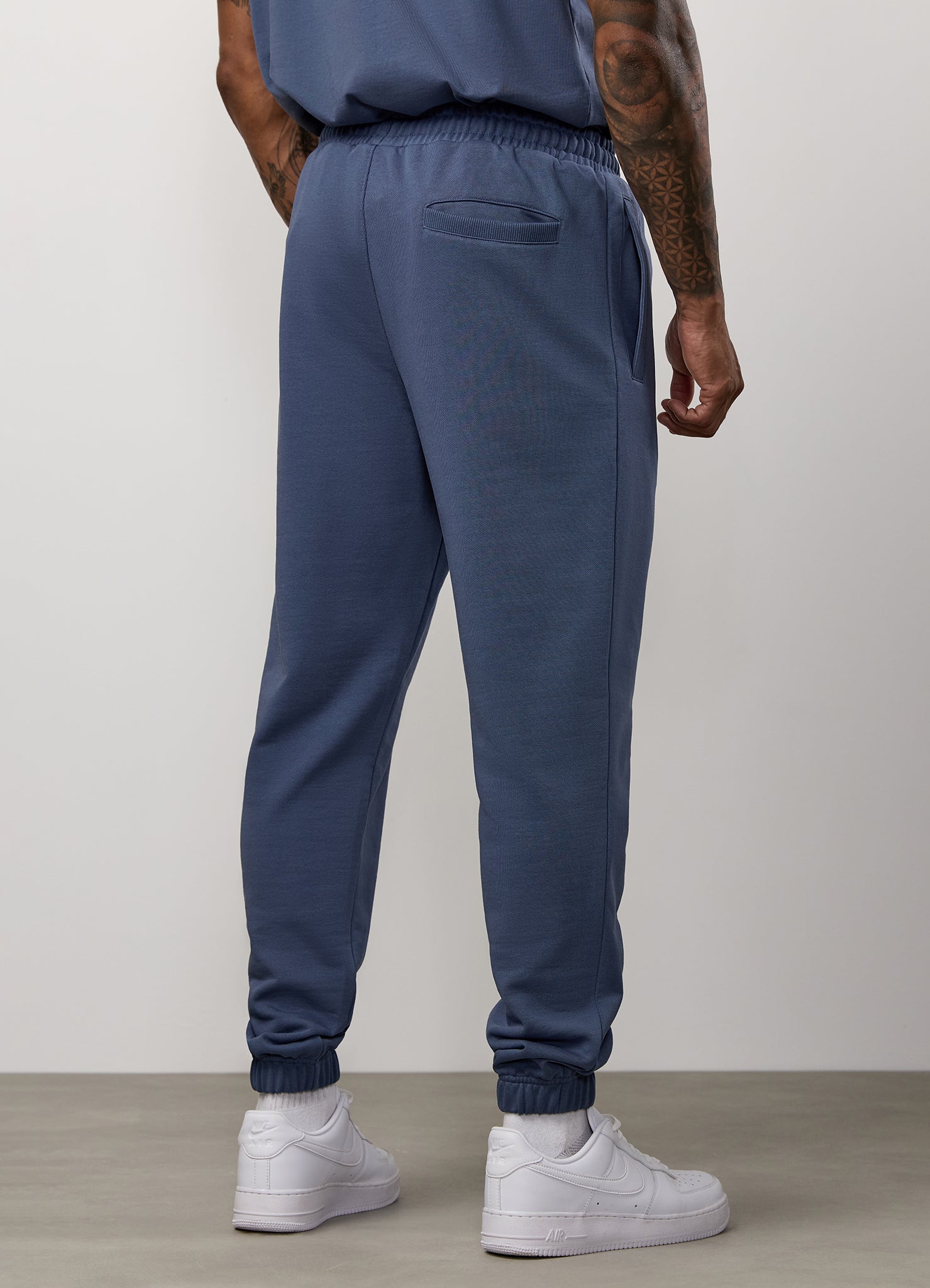 Gym King Linear Loopback Hood Tracksuit - Deep Sea Blue