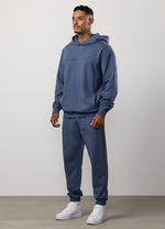 Gym King Linear Loopback Hood Tracksuit - Deep Sea Blue