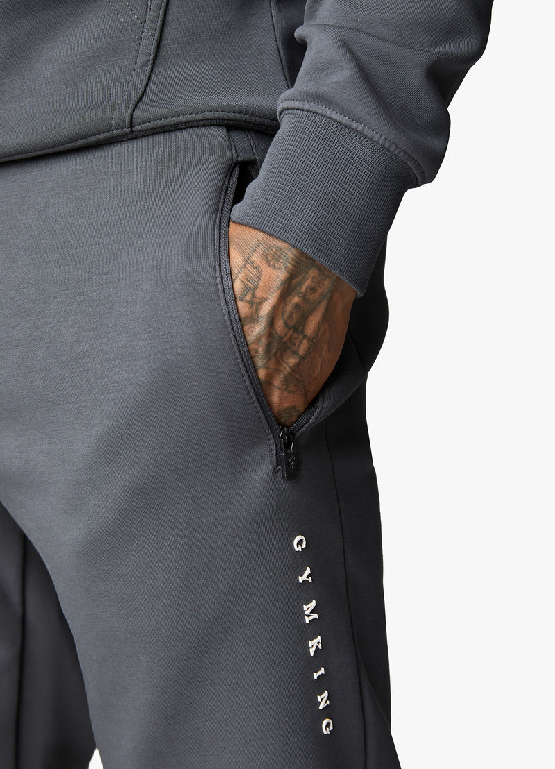 Gym King Linear Print Tracksuit - Graphite