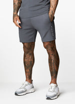 Gym King Linear Print Interlock Short - Graphite thumbnail
