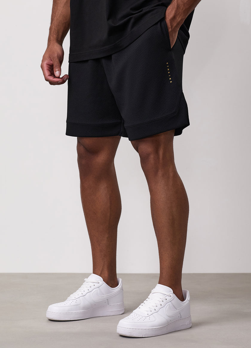 Gym King Rival Mesh Short - Black