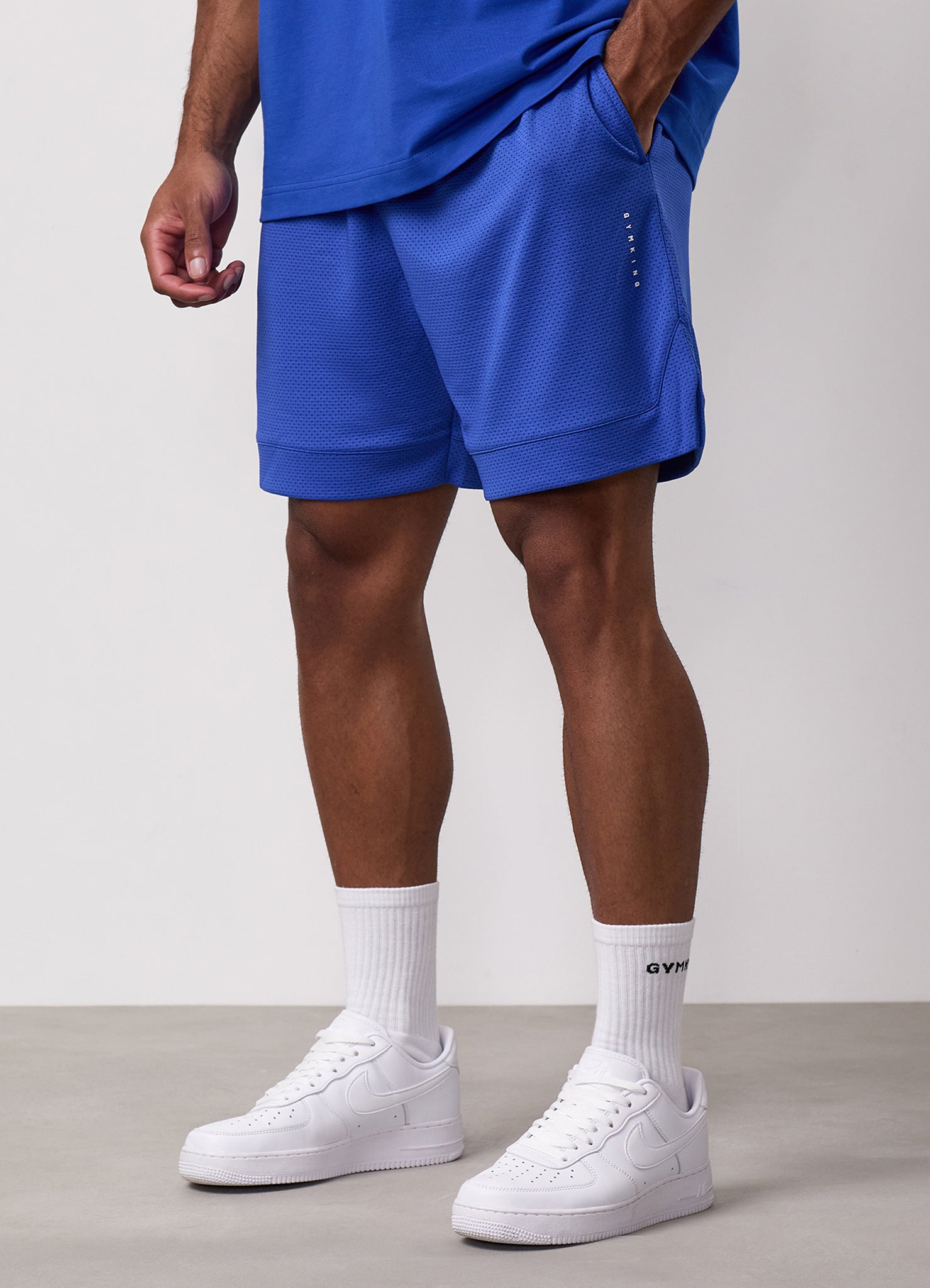 Gym King Rival Mesh Short - Capri Blue
