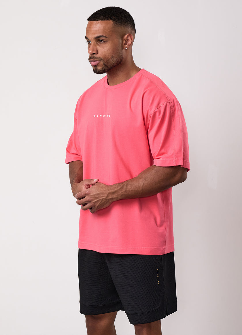 Gym King Rival Jersey Tee - Coral