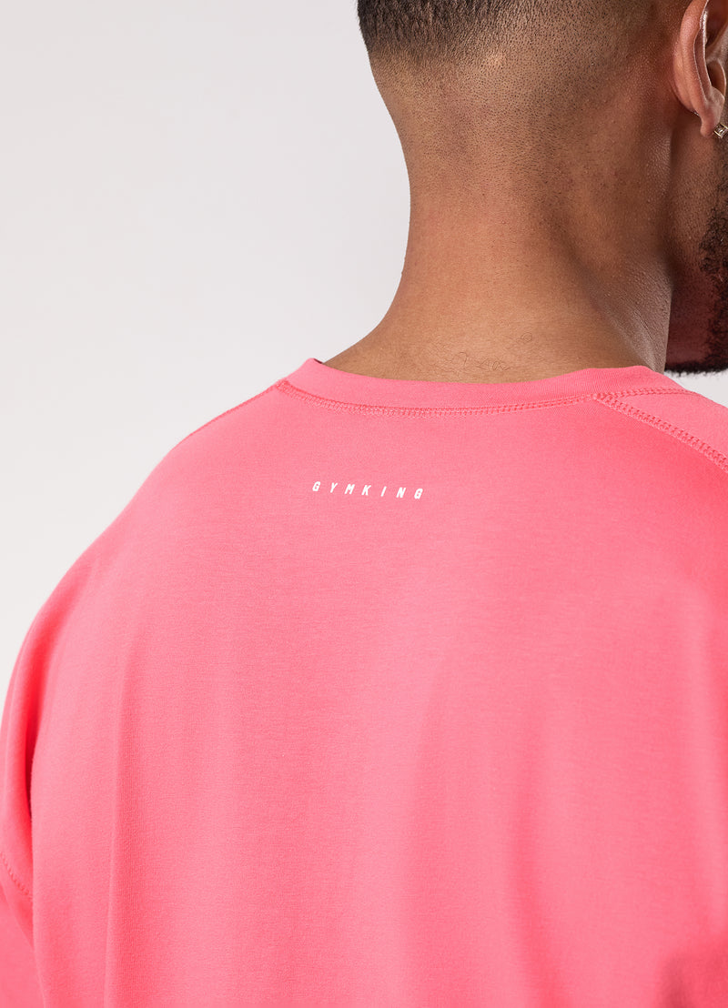 Gym King Rival Jersey Tee - Coral