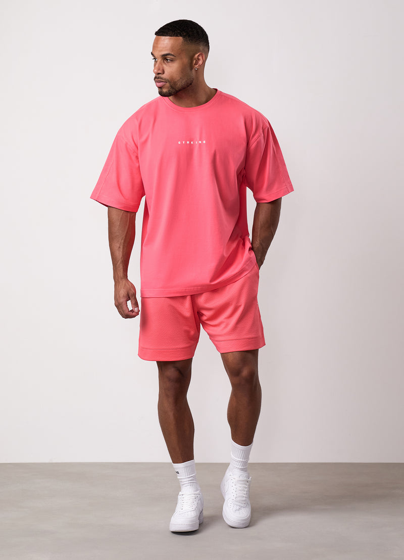Gym King Rival Mesh Short - Coral