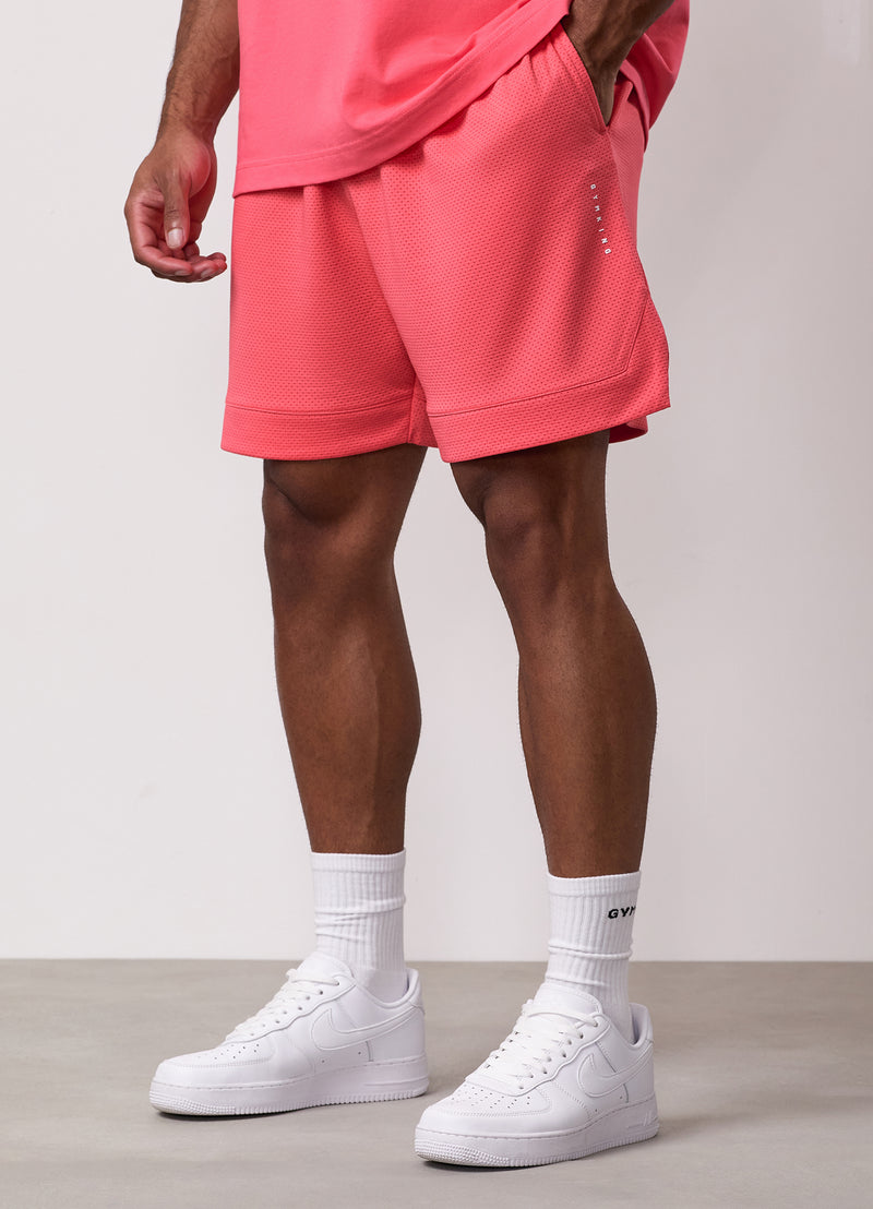 Gym King Rival Mesh Short - Coral