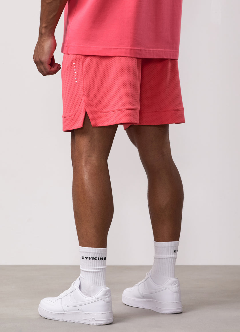 Gym King Rival Mesh Short - Coral