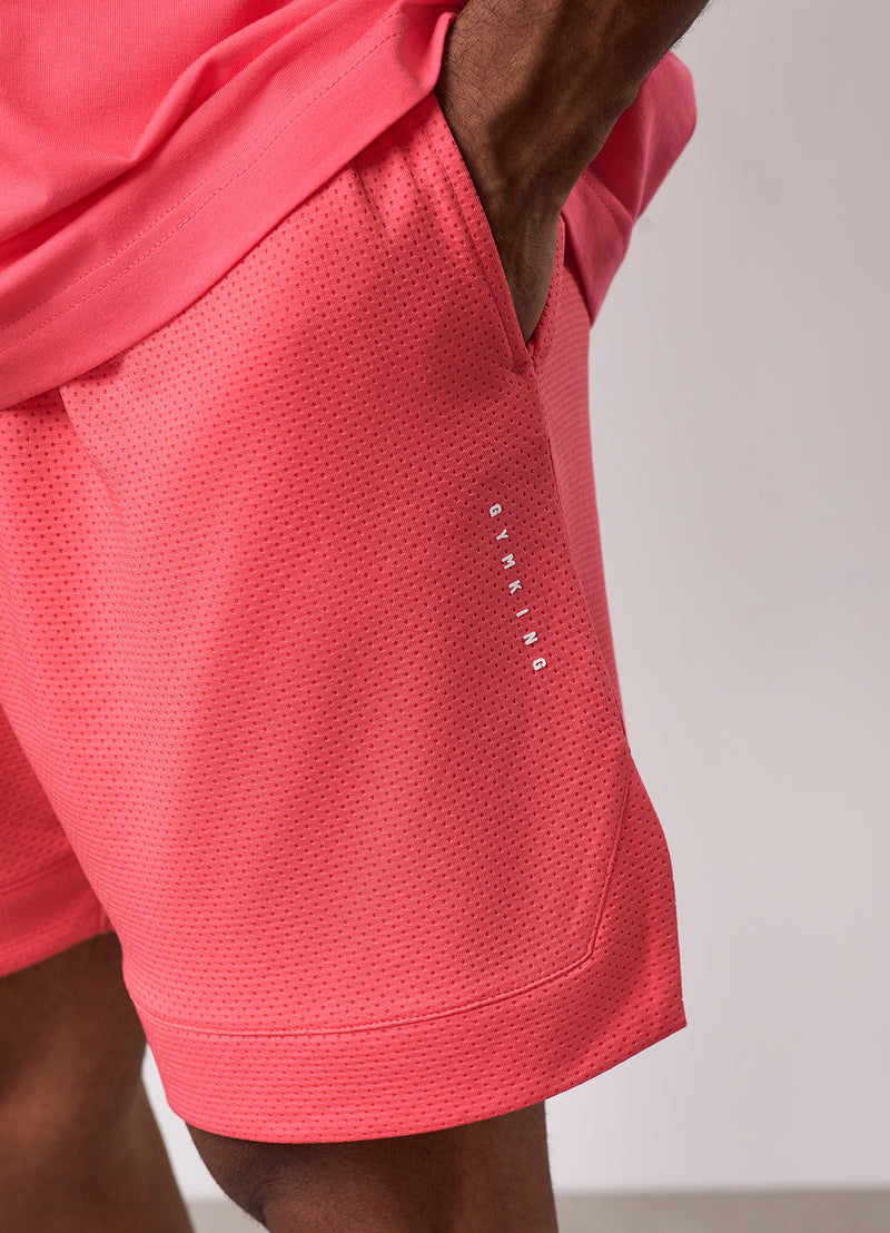Gym King Rival Mesh Short - Coral