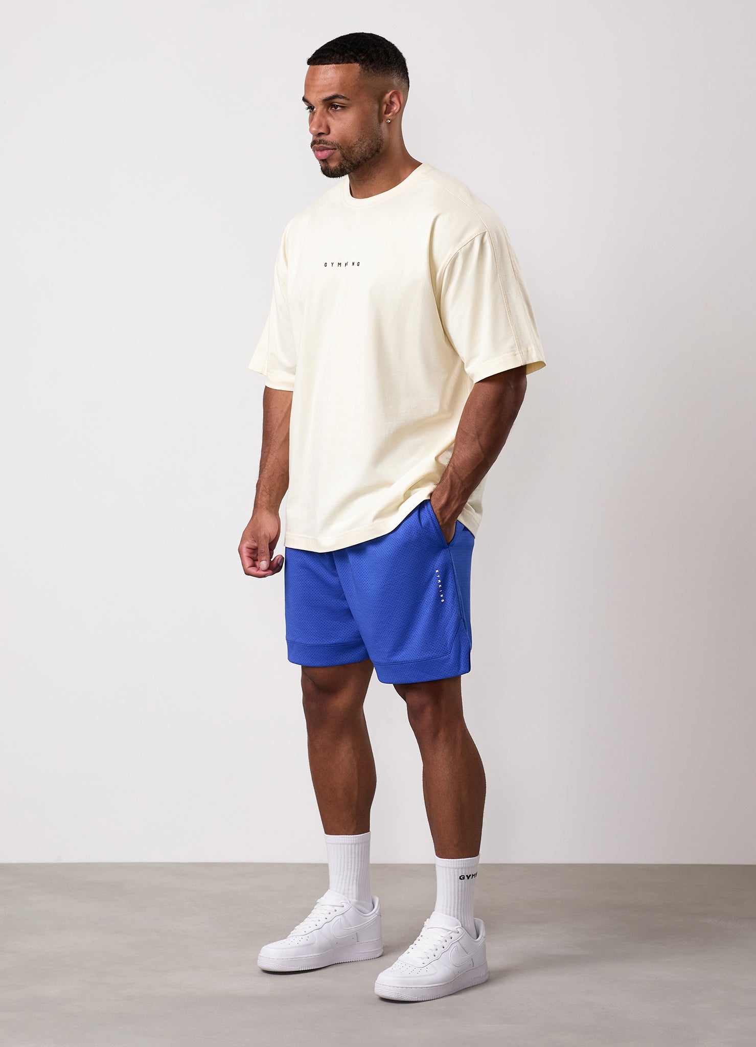 Gym King Rival Jersey Tee - Iced Lemon
