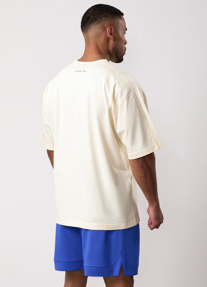 Gym King Rival Jersey Tee - Iced Lemon