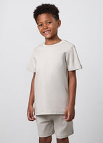 Gym King Younger Kids Linear Taped Tee - Grey Mist thumbnail