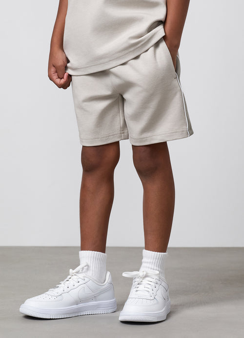 Gym King Younger Kids Linear Taped Short - Grey Mist