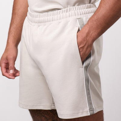 Gym King Linear Taped Short - Grey Mist