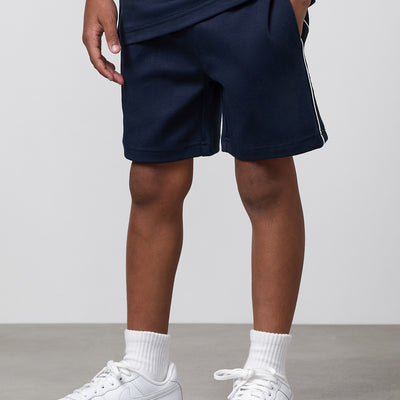 Gym King Older Kids Linear Taped Short - Navy