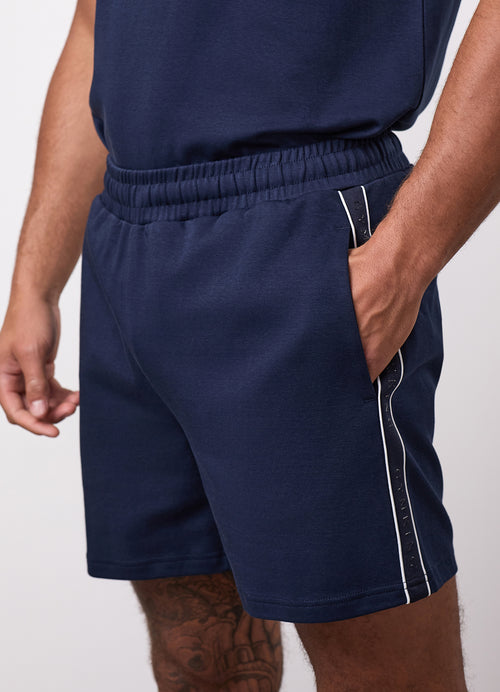 Gym King Linear Taped Short - Navy