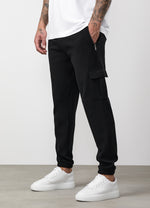 Gym King Linear Travel Cargo Jogger - Black thumbnail