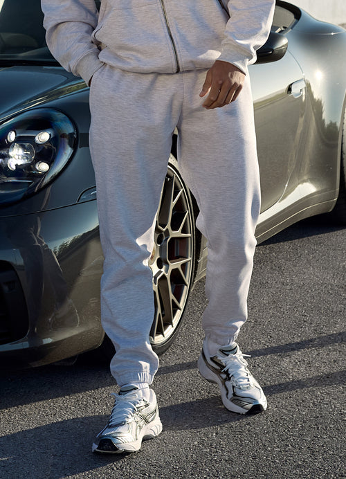 Gym King Linear Travel Jogger - Snow Marl