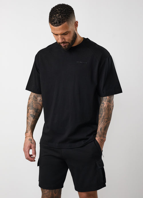 Gym King Linear Travel Tee - Black