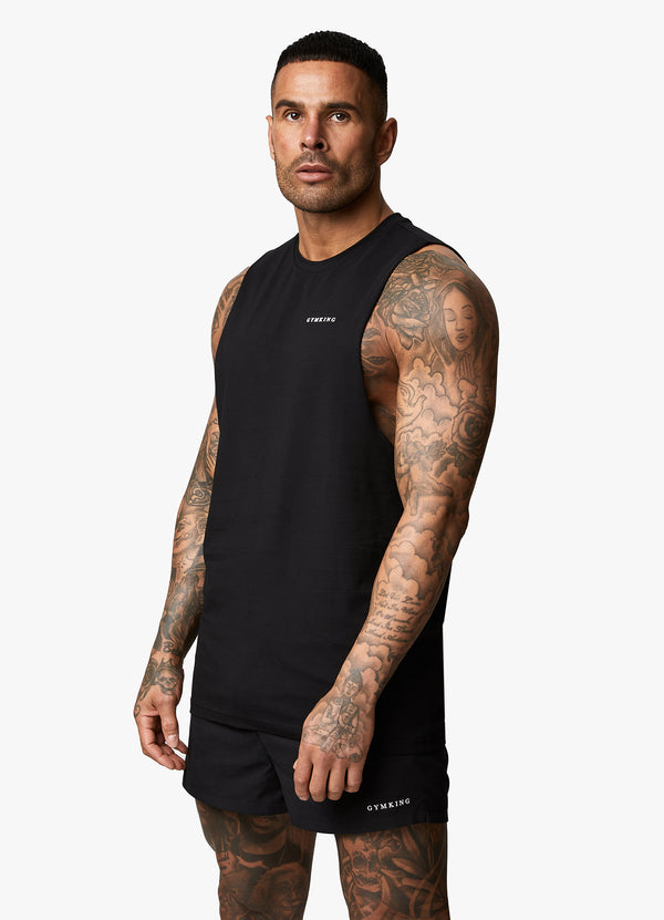 Gym King Linear Vest - Black