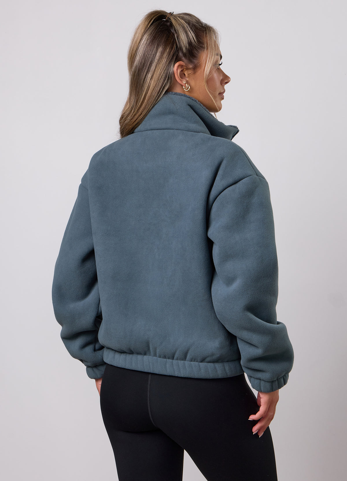 Gym King Lined Fleece Jacket - Storm Blue