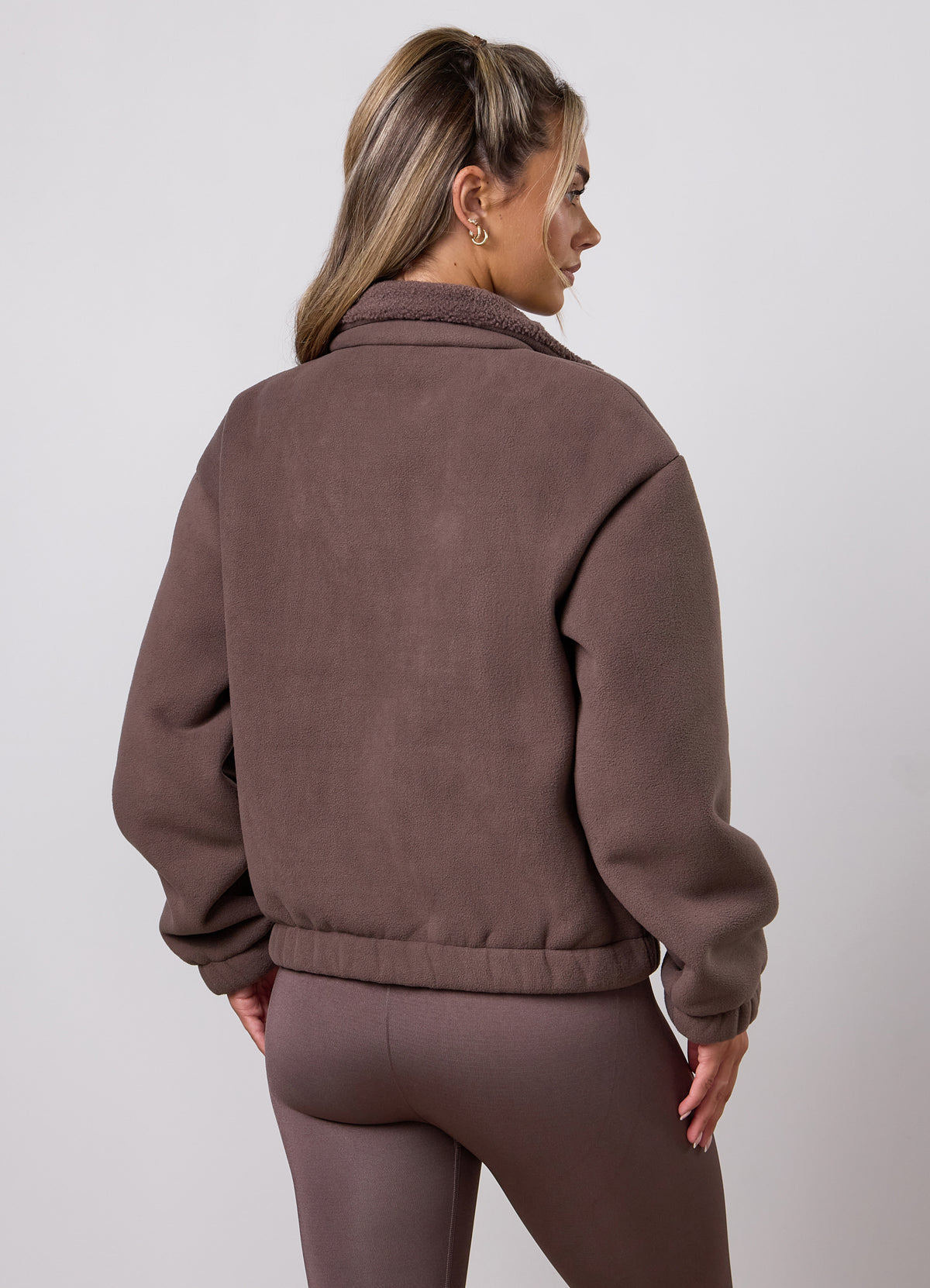 Gym King Lined Fleece Jacket - Deep Mocha