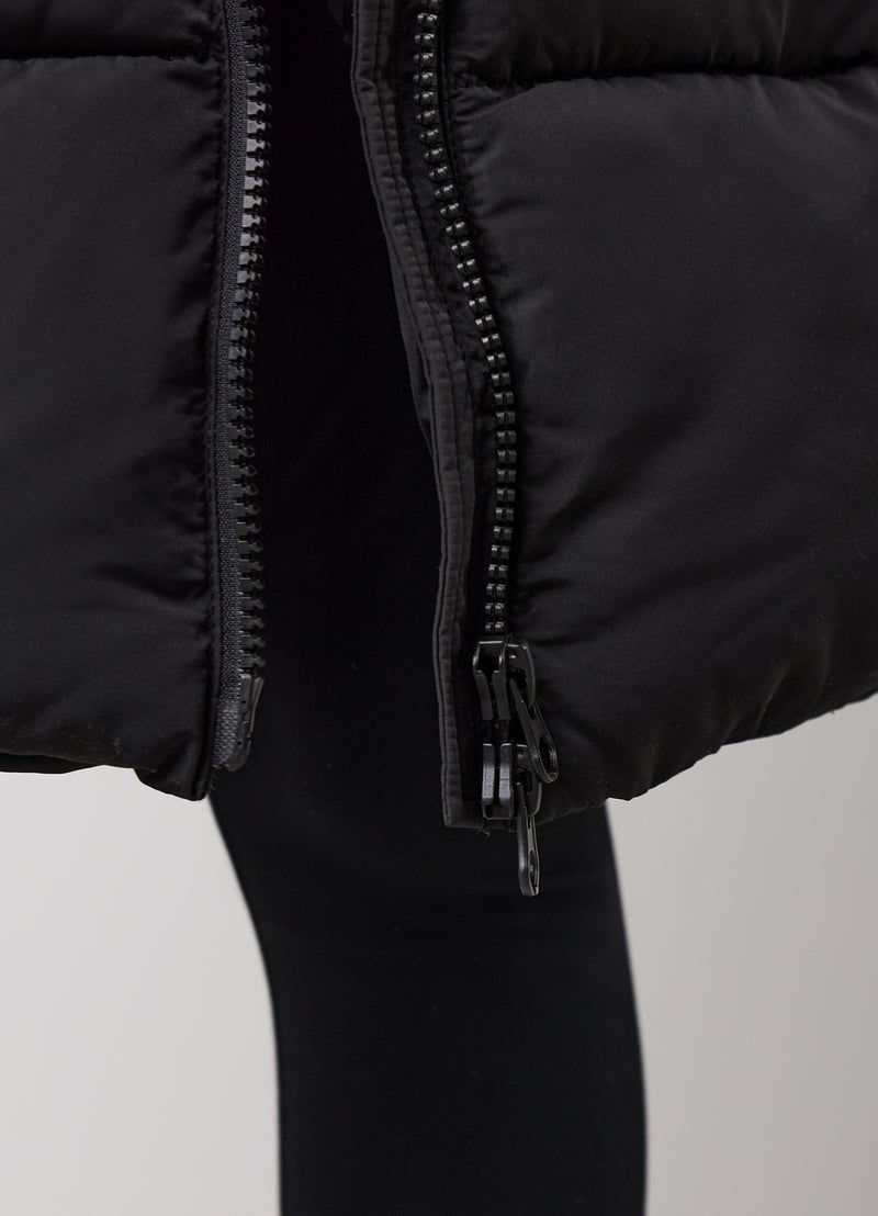 Gym King Kids Long Line Puffer - Black