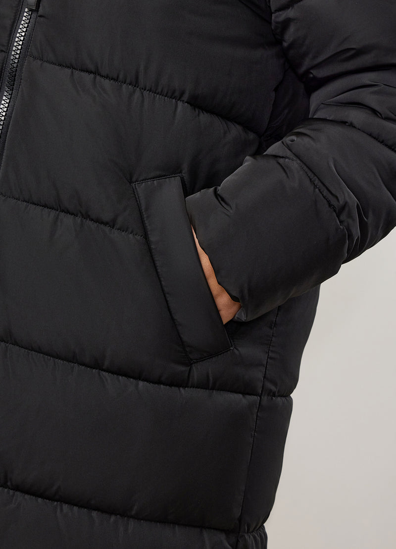 Gym King Longline Puffer - Black