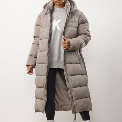 Gym King Longline Puffer - Truffle