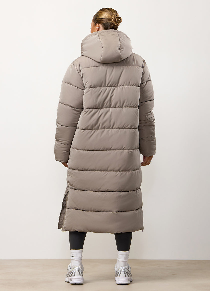Gym King Longline Puffer - Truffle