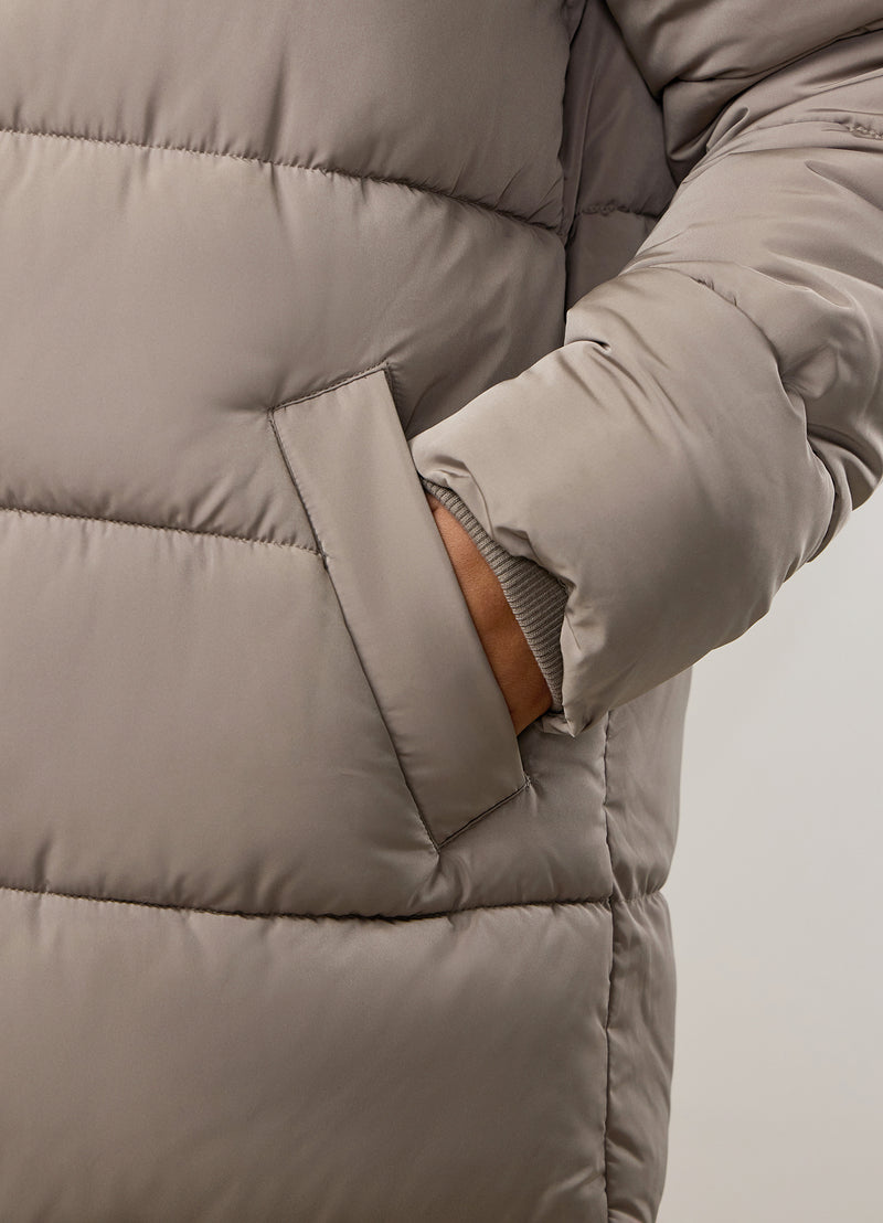 Gym King Longline Puffer - Truffle